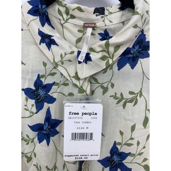Free People Tea Combo Mini Floral Dress Women New - Picture 5 of 9